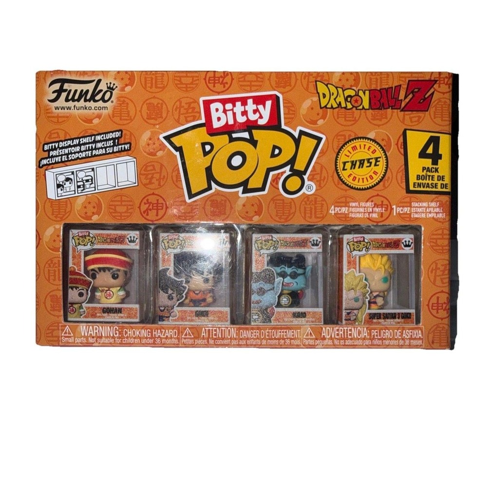 Dragon Ball Z Bop Funko pops Limited Chase 4 pack